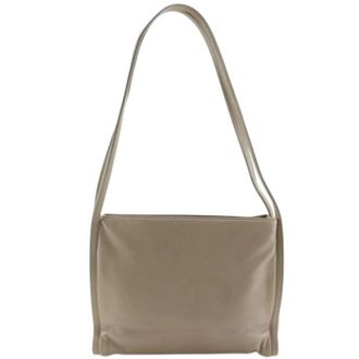 Loewe Pre-owned Shoulder Bag - Dames - Vintage Schoudertas - Beige - ONE Size - Leer - Vintage