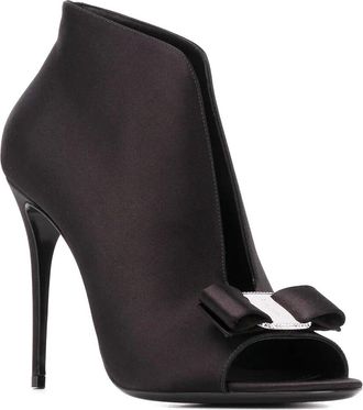 Ferragamo Vara Bow Leather Bootie