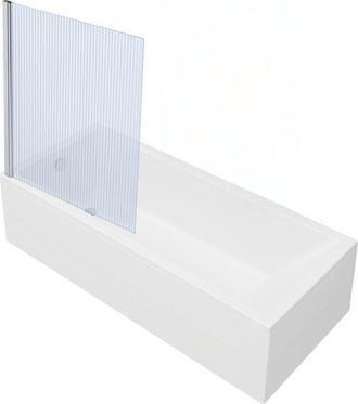 Vitra Ba&ntilde;era Rectangular Vitra Neon 170x75cm + Mampara De Ba&ntilde;era Izquierda Aurys Raywall Perfil Izquierdo Cromado