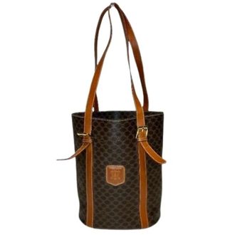Celine Pre-owned Bucket Bags, female, Brown, Size: ONE SIZE Pre-owned Vintage Bucket Bag