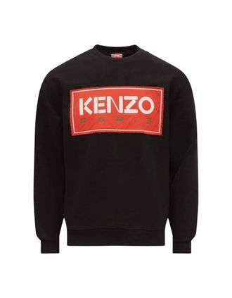 Kenzo Mens Kenzo Paris Block Logo Black Sweatshirt - Size: 36