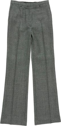 Acne Studios Geruite broek - Zwart