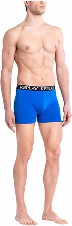 Replay Boxershorts voor heren (Set van 2) (Turquoise/Zwart)