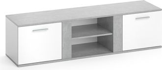 Vicco Mueble Bajo Para Tv Novelli, Hormig&oacute;n, 155 X 41 Cm