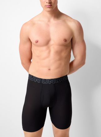 Under Armour Mens 6 micro-perforated performance boxer briefs Boxerjock 3-pack