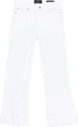 7 For All Mankind Cropped Dojo Soleil With Raw Cut