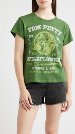 Daydreamer Tom Petty Wildflowers Studio Album Graphic T-Shirt in Dark Ivy at Nordstrom, Size X-Small