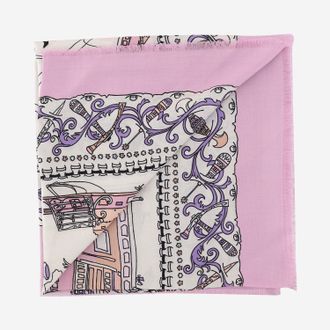 Ferragamo Gancini Silk Blend Scarf - Pink