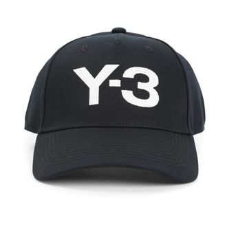 Yohji Yamamoto Logo Cap - male - Y-3 - Hats & Caps - Black - ONE SIZE - Accessories