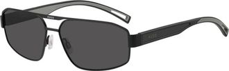 HUGO BOSS HG 1368/S 003(Ir) Zonnebril - Heren - Accessoires - Zwart - Maat: 60 MM