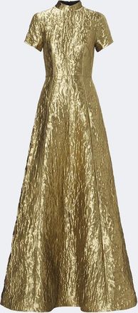 Emilia Wickstead Malinda metallic-effect cloqu&eacute; gown