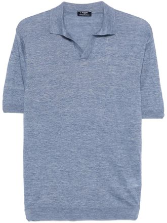 Barba Fijngebreid T-shirt - Blauw