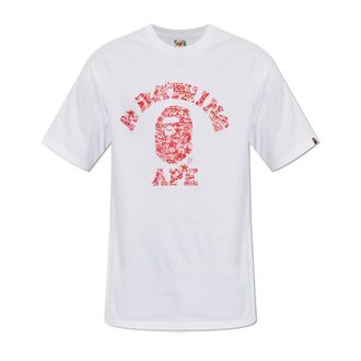 A Bathing Ape A Bathing Ape, Tops, Heren, Wit, XL, Katoen, Bedruikt T-shirt