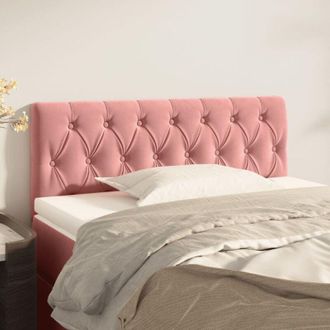 vidaXL Testiera Rosa 90x7x78/88 cm in Tessuto - Vidaxl