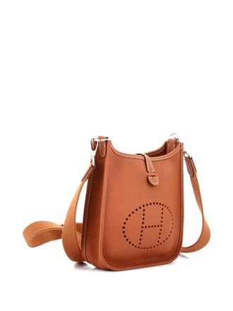 Herm&egrave;s Evelyne Bag Gen III Clemence TPM crossbody bag - Marrone