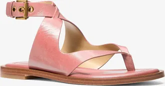 Michael Kors Irene Leather Thong Sandal