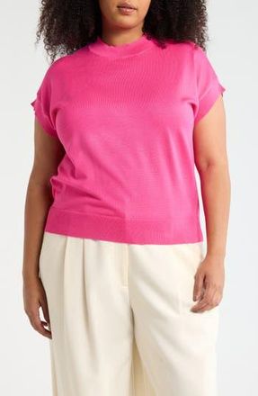 T Tahari Crewneck Shell Sweater in Fuchsia at Nordstrom Rack, Size 3X