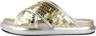 Noa Harmon Slippers - Dames - Sandalen - Geel - 39 EU - Schoenen