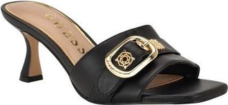 Guess Dittara Slide Sandal in Black at Nordstrom, Size 7.5