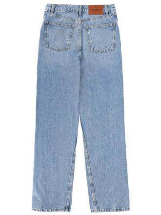 Rotate Organic Cotton Lace-Detail Jeans - Blue