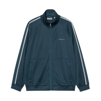 Carhartt Work in Progress Felpa Cotone e Poliestere - Heren - Zomerjassen - Blauw - M - Katoen - Jassen
