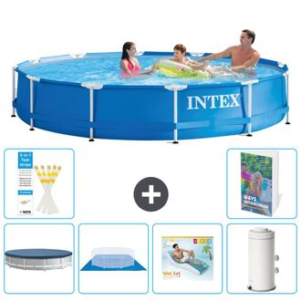 Intex Piscina Con Estructura Redonda - 366x76 Cm - 7-piezas S148