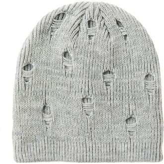 Cotton On Mens Distressed Beanie in Grey at Nordstrom