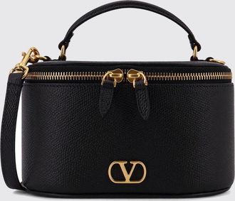 Valentino Garavani Borsa Vanity VLogo Valentino Garavani in pelle a grana