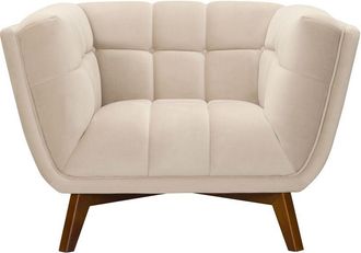Rendez-Vous D&eacute;co Sill&oacute;n De Terciopelo Beige - Mona