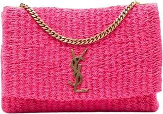 Saint Laurent Pre-owned Shoulder Bags, female, Pink, Size: ONE SIZE Pre-owned The Kate Crossbody Bag