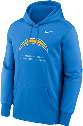 Nike Mens Los Angeles Chargers Nike Therma NFL Pullover Hoodie in Blue | NKAQ48Y97-R7Q