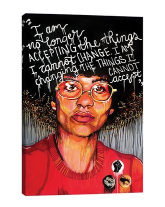 iCanvas Icanvas Angela Davis Wall Art By Domonique Brown