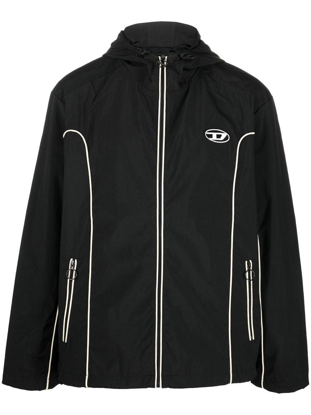 Diesel J-Hives logo-appliqué windbreaker - men - Nylon