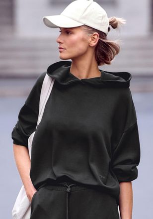 Copenhagen Kapuzenpullover COPENHAGEN STUDIOS, Damen, Gr. 32/34, schwarz, Sweatware, Obermaterial: 54% Modal, 40% Polyester, 6% Elasthan, unifarben, bequem h&uuml;ftb