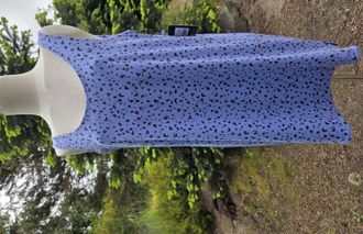 PJ Salvage Womens Cotton Nightie Dress In Violet Animal Print