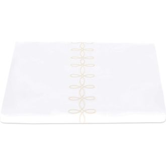 Matouk Gordian Knot Egyptian Cotton Percale Duvet Cover in Cream at Nordstrom, Size King