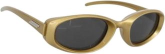 Bottega Veneta Pre-owned Vintage Zonnebril - Dames - Vintage Accessoires - Geel - ONE Size - Vintage
