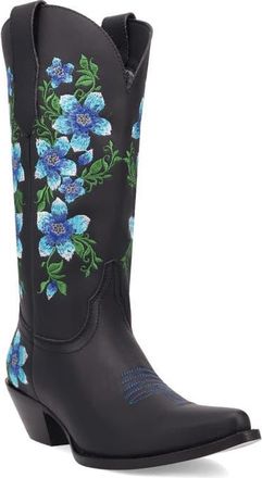 Dingo Posie Knee High Western Boot in Black at Nordstrom, Size 8.5