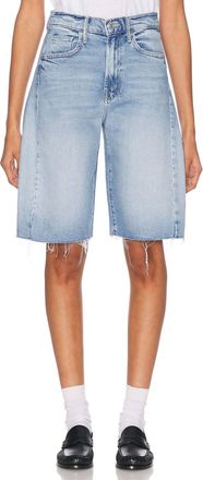 Mother Half-Pipe Bermuda Fray Shorts In Sow Surreal