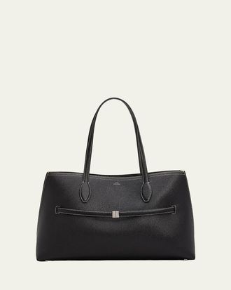 Toteme Lounge Grain Leather Tote Bag