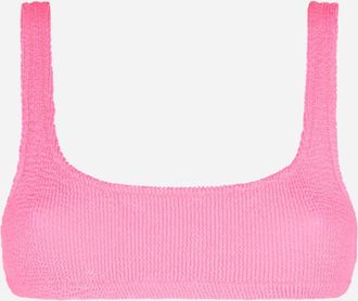 MC2 Saint Barth Woman Fluo Pink Crinkle Bralette Top Swimsuit