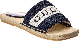 Gucci Gg Raffia Sandal