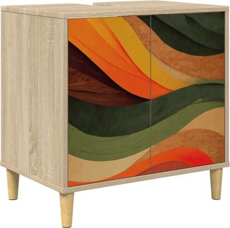 vidaXL Mueble De Cuarto De Ba&ntilde;o Bonn Sonoma 60 X 40 X 60 Cm Vidaxl