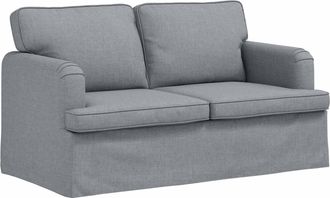 vidaXL Sof&aacute; Gris Claro 144 X 80 X 85 Cm Tela Vidaxl