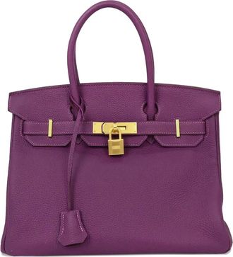 Herm&egrave;s 2017 30 Togo Birkin tote bag - Paars