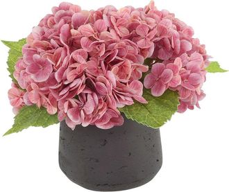 Creative Displays Inc. Real Touch Hydrangeas In Fiberstone Pot