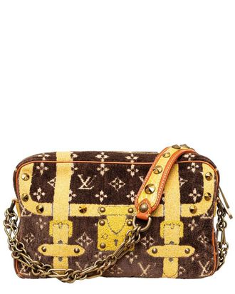 Louis Vuitton Brown Leather Trompe LOeil Trocadero - 10s (Authentic Pre- Loved)