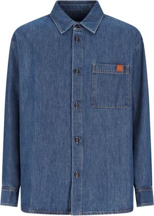 Darkpark Keanu Tencel Patch Pocket Shirt - Heren - Spijkeroverhemden - Blauw - XL - Katoen - Overhemden