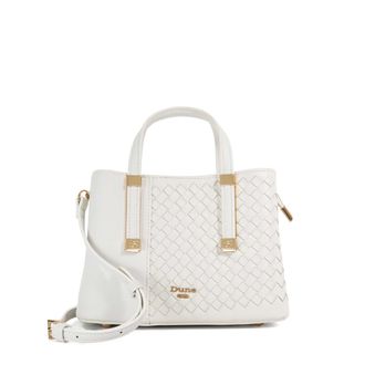 Dune London Womens Accessories Dinkydorry - Textured Tote Bag - White - One Size