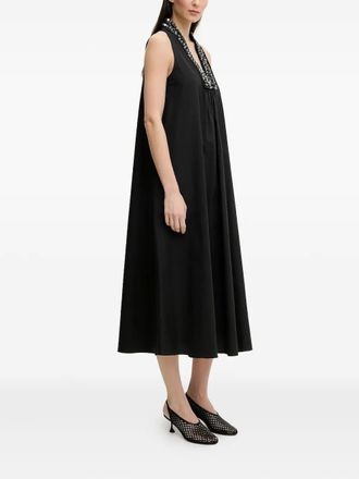 Isabelle Blanche sequin-embellished sleeveless midi dress - women - Fabric - M - Black